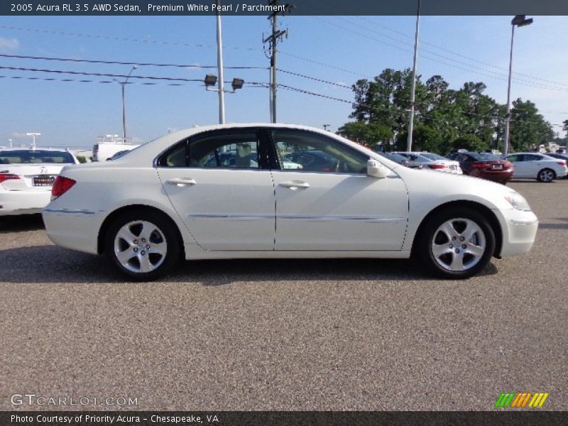 Premium White Pearl / Parchment 2005 Acura RL 3.5 AWD Sedan