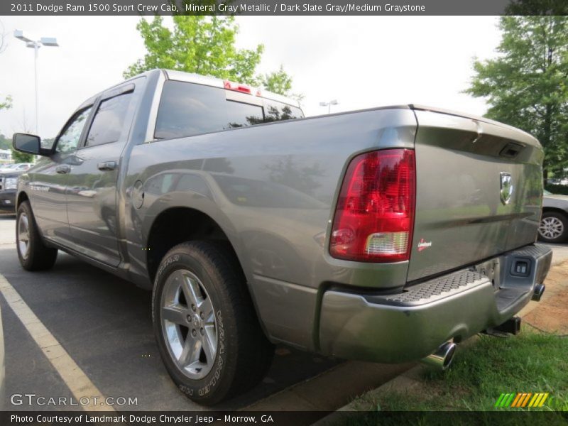 Mineral Gray Metallic / Dark Slate Gray/Medium Graystone 2011 Dodge Ram 1500 Sport Crew Cab