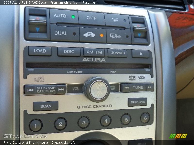Premium White Pearl / Parchment 2005 Acura RL 3.5 AWD Sedan