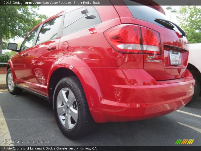 Bright Red / Black 2013 Dodge Journey American Value Package