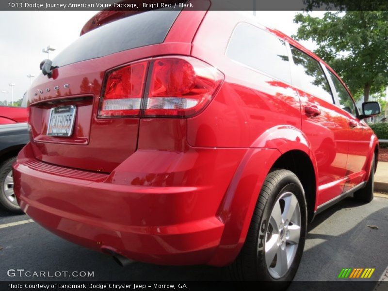 Bright Red / Black 2013 Dodge Journey American Value Package