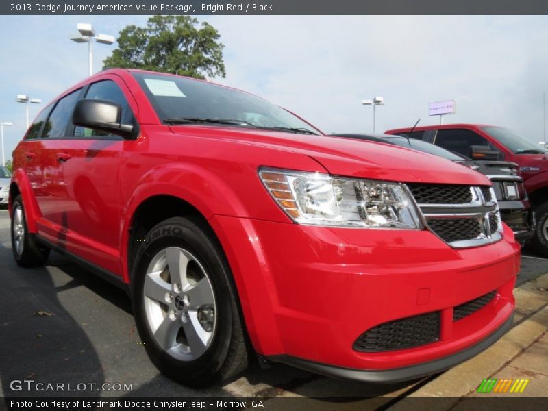 Bright Red / Black 2013 Dodge Journey American Value Package