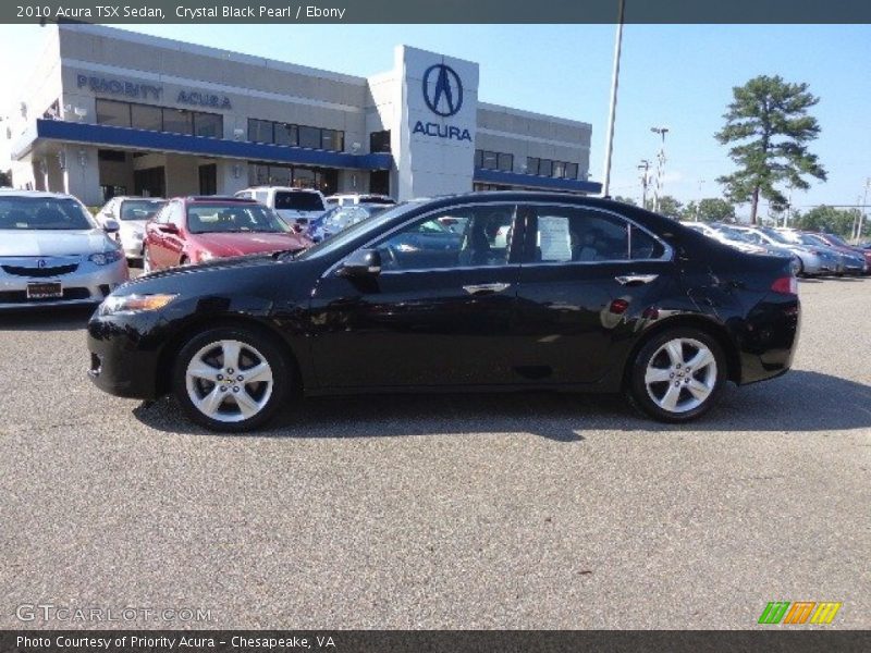 Crystal Black Pearl / Ebony 2010 Acura TSX Sedan