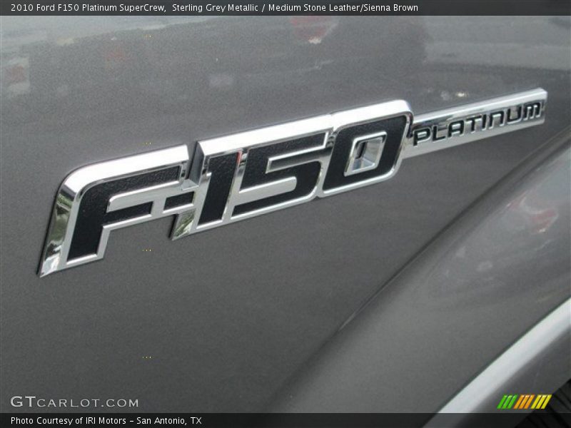 Sterling Grey Metallic / Medium Stone Leather/Sienna Brown 2010 Ford F150 Platinum SuperCrew