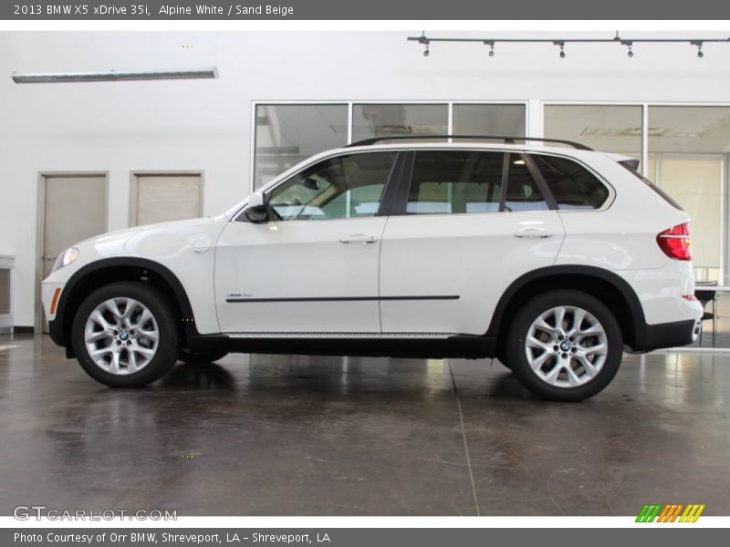 Alpine White / Sand Beige 2013 BMW X5 xDrive 35i