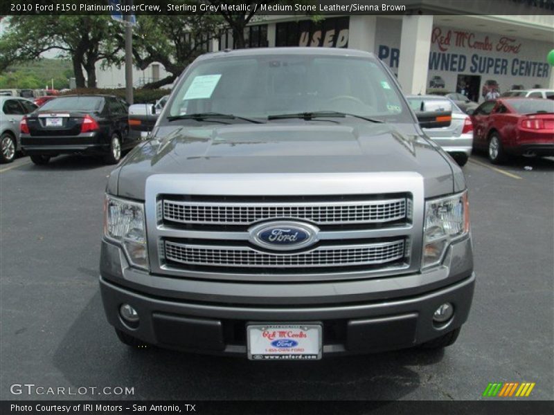 Sterling Grey Metallic / Medium Stone Leather/Sienna Brown 2010 Ford F150 Platinum SuperCrew
