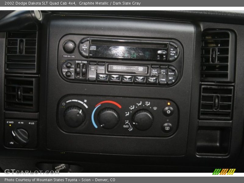 Graphite Metallic / Dark Slate Gray 2002 Dodge Dakota SLT Quad Cab 4x4