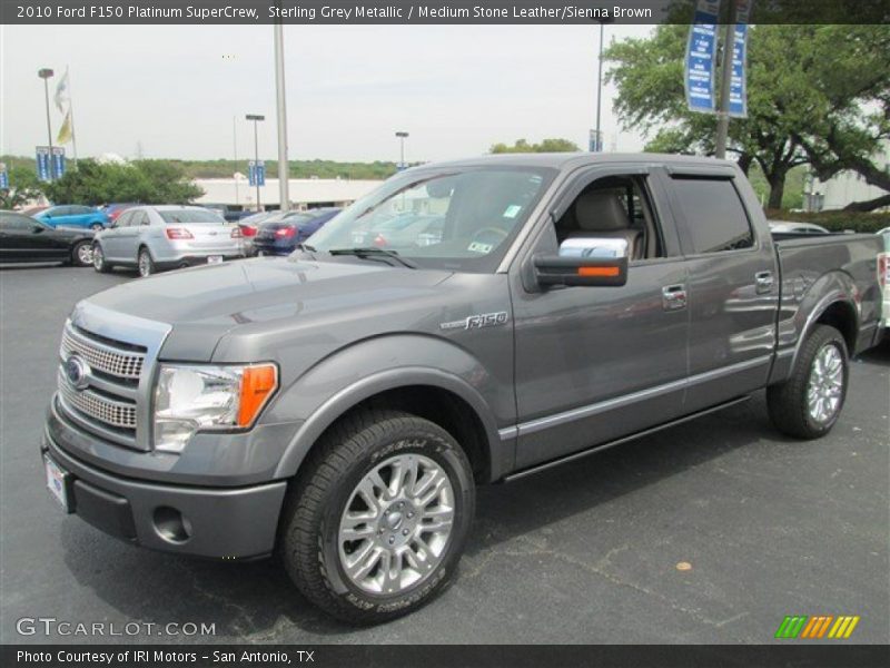 Sterling Grey Metallic / Medium Stone Leather/Sienna Brown 2010 Ford F150 Platinum SuperCrew