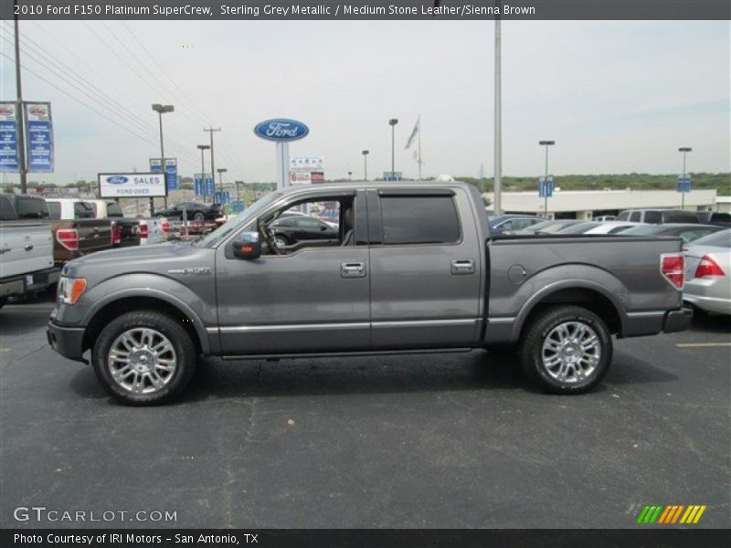 Sterling Grey Metallic / Medium Stone Leather/Sienna Brown 2010 Ford F150 Platinum SuperCrew
