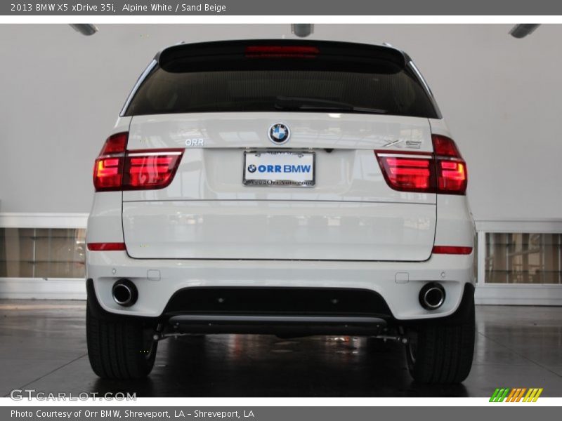 Alpine White / Sand Beige 2013 BMW X5 xDrive 35i