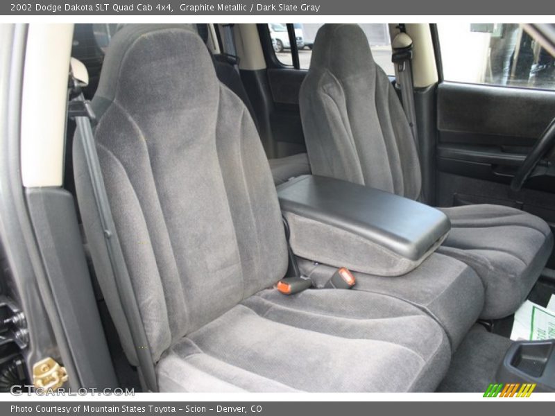 Graphite Metallic / Dark Slate Gray 2002 Dodge Dakota SLT Quad Cab 4x4