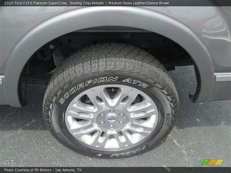 Sterling Grey Metallic / Medium Stone Leather/Sienna Brown 2010 Ford F150 Platinum SuperCrew