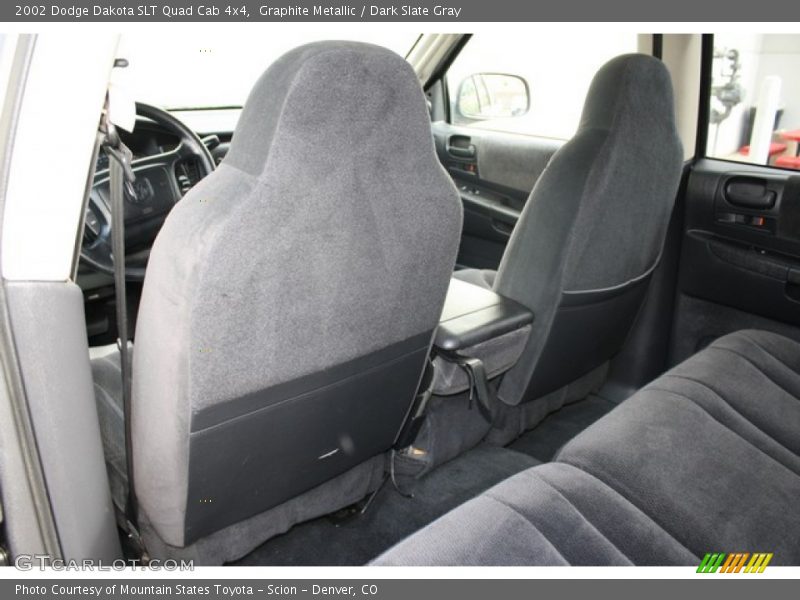 Graphite Metallic / Dark Slate Gray 2002 Dodge Dakota SLT Quad Cab 4x4
