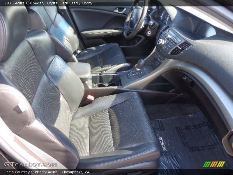 Crystal Black Pearl / Ebony 2010 Acura TSX Sedan