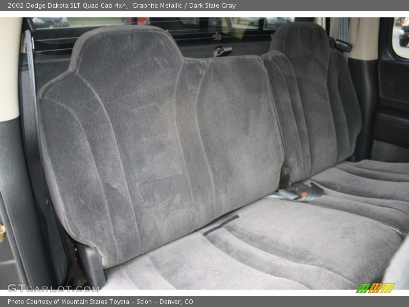 Graphite Metallic / Dark Slate Gray 2002 Dodge Dakota SLT Quad Cab 4x4