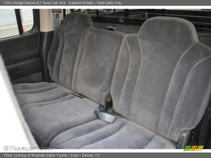 Graphite Metallic / Dark Slate Gray 2002 Dodge Dakota SLT Quad Cab 4x4