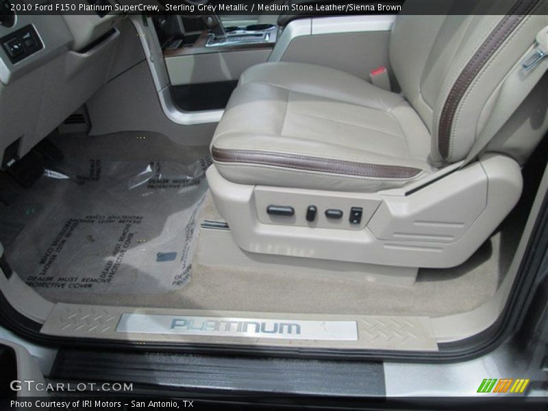 Sterling Grey Metallic / Medium Stone Leather/Sienna Brown 2010 Ford F150 Platinum SuperCrew