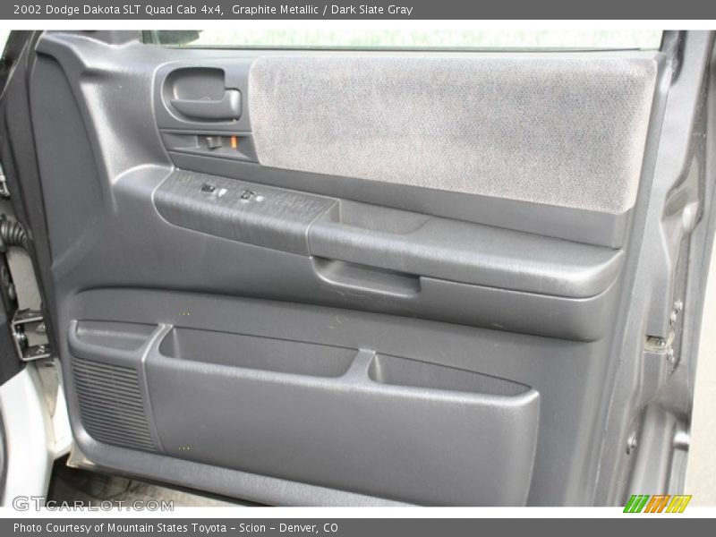 Graphite Metallic / Dark Slate Gray 2002 Dodge Dakota SLT Quad Cab 4x4