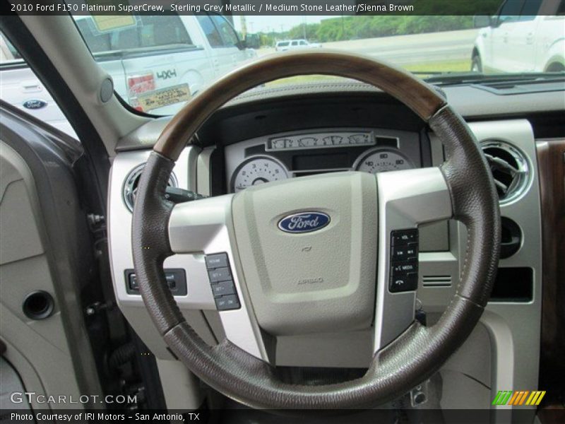 Sterling Grey Metallic / Medium Stone Leather/Sienna Brown 2010 Ford F150 Platinum SuperCrew