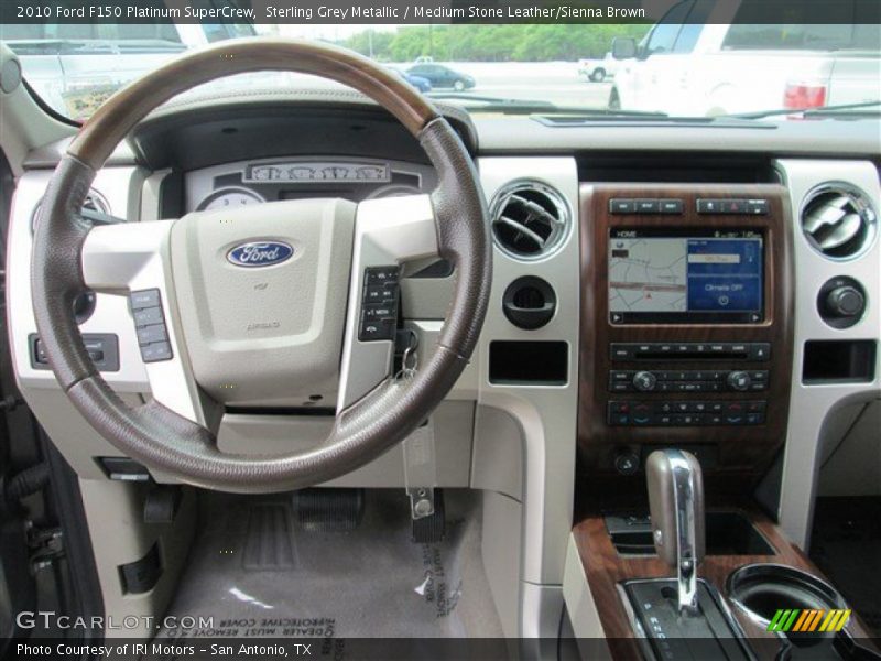 Sterling Grey Metallic / Medium Stone Leather/Sienna Brown 2010 Ford F150 Platinum SuperCrew
