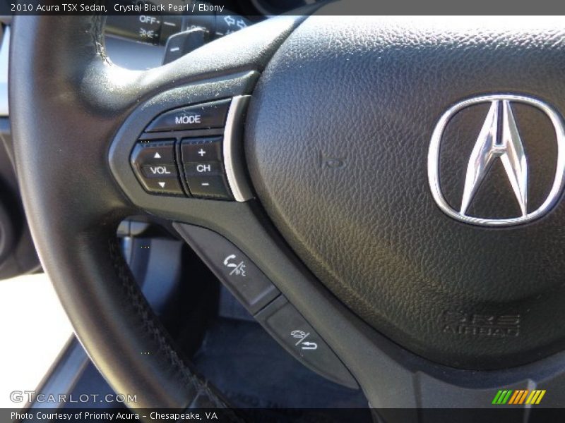 Crystal Black Pearl / Ebony 2010 Acura TSX Sedan
