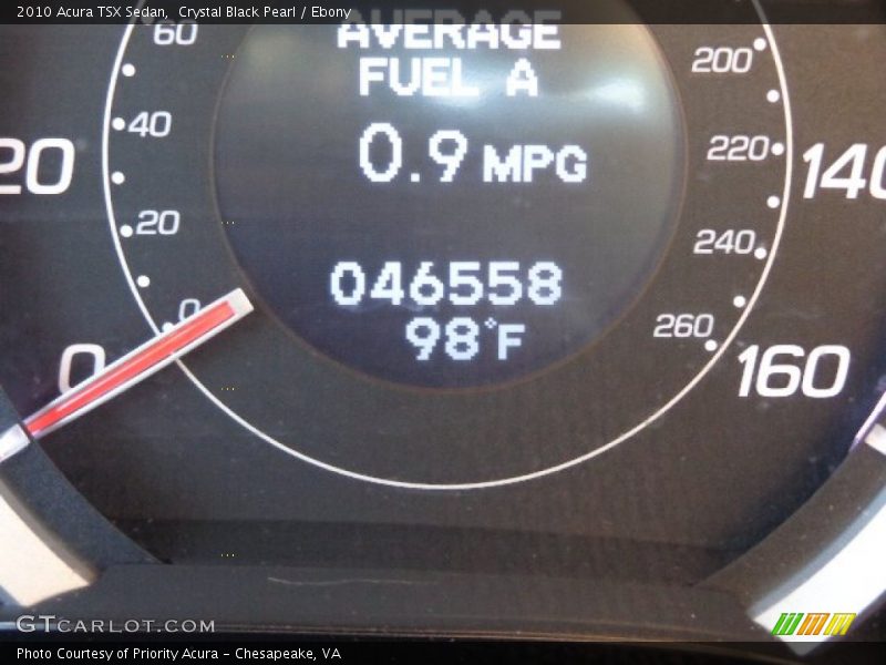 Crystal Black Pearl / Ebony 2010 Acura TSX Sedan