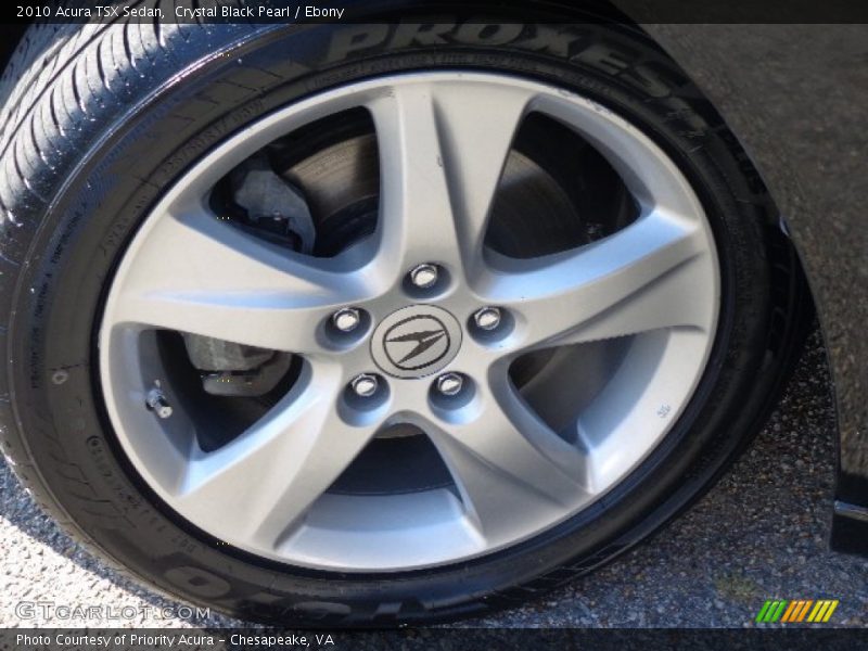 Crystal Black Pearl / Ebony 2010 Acura TSX Sedan