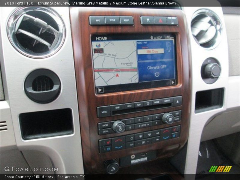 Sterling Grey Metallic / Medium Stone Leather/Sienna Brown 2010 Ford F150 Platinum SuperCrew