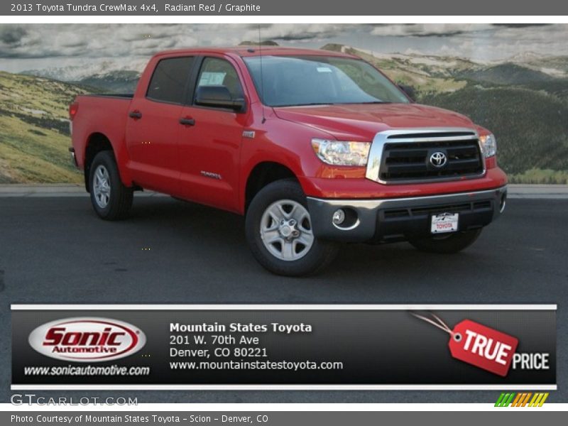 Radiant Red / Graphite 2013 Toyota Tundra CrewMax 4x4