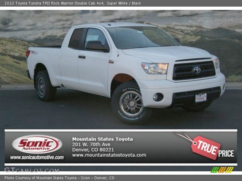 Super White / Black 2013 Toyota Tundra TRD Rock Warrior Double Cab 4x4