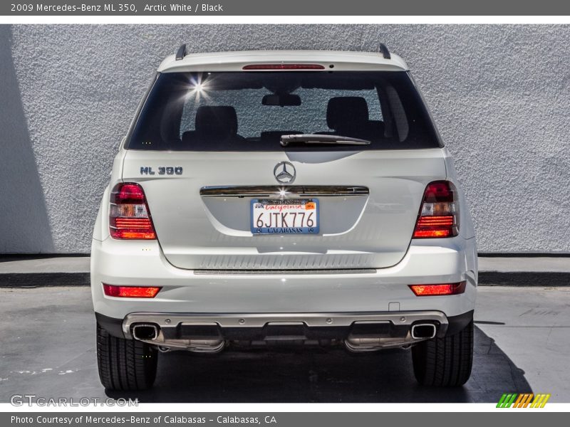 Arctic White / Black 2009 Mercedes-Benz ML 350