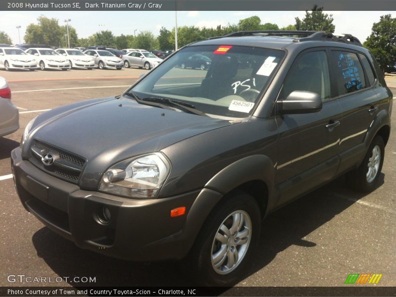 Dark Titanium Gray / Gray 2008 Hyundai Tucson SE