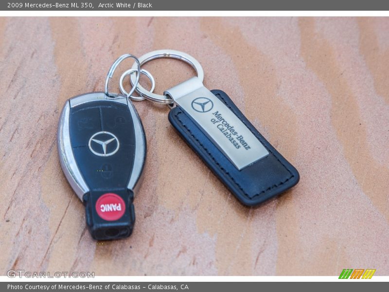 Arctic White / Black 2009 Mercedes-Benz ML 350