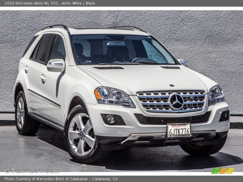 Arctic White / Black 2009 Mercedes-Benz ML 350