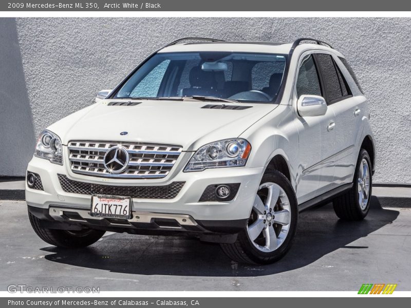 Arctic White / Black 2009 Mercedes-Benz ML 350