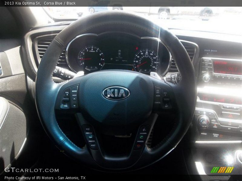 Corsa Blue / Black 2013 Kia Optima SX