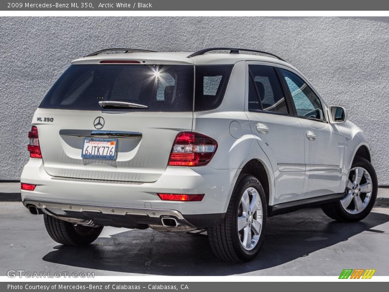 Arctic White / Black 2009 Mercedes-Benz ML 350