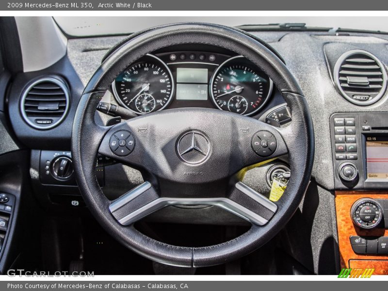 Arctic White / Black 2009 Mercedes-Benz ML 350