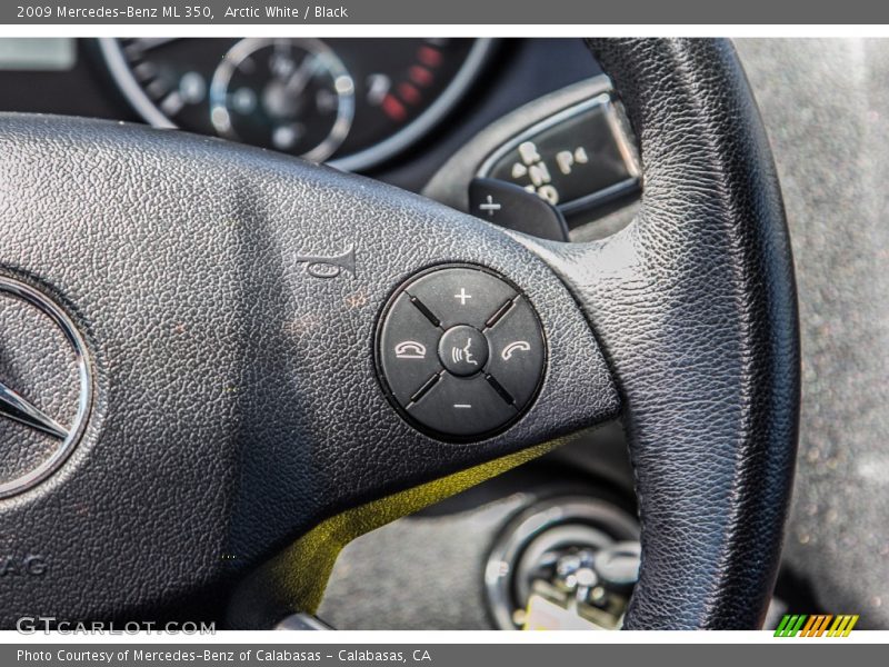 Arctic White / Black 2009 Mercedes-Benz ML 350