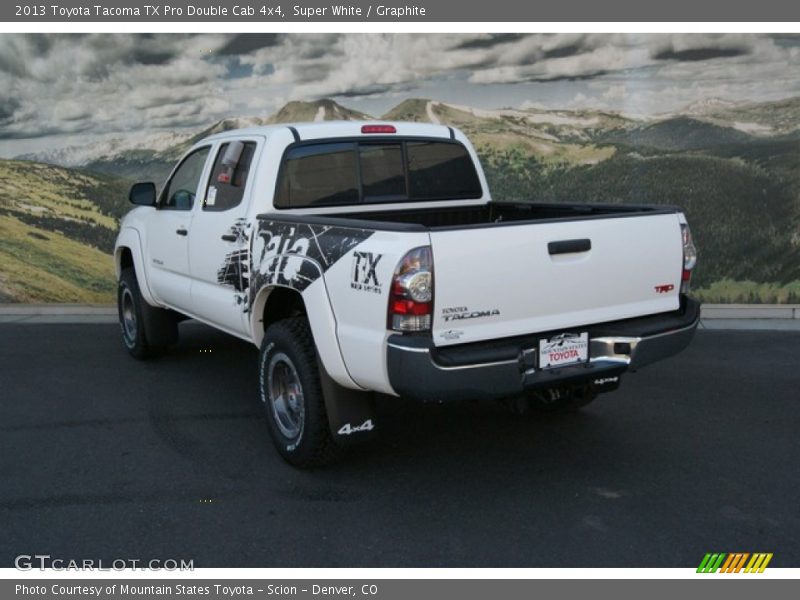 Super White / Graphite 2013 Toyota Tacoma TX Pro Double Cab 4x4