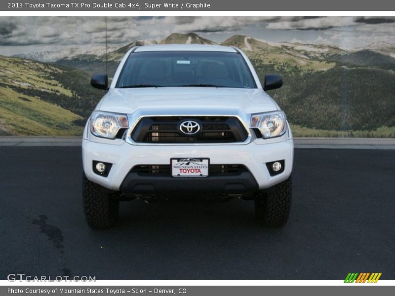Super White / Graphite 2013 Toyota Tacoma TX Pro Double Cab 4x4