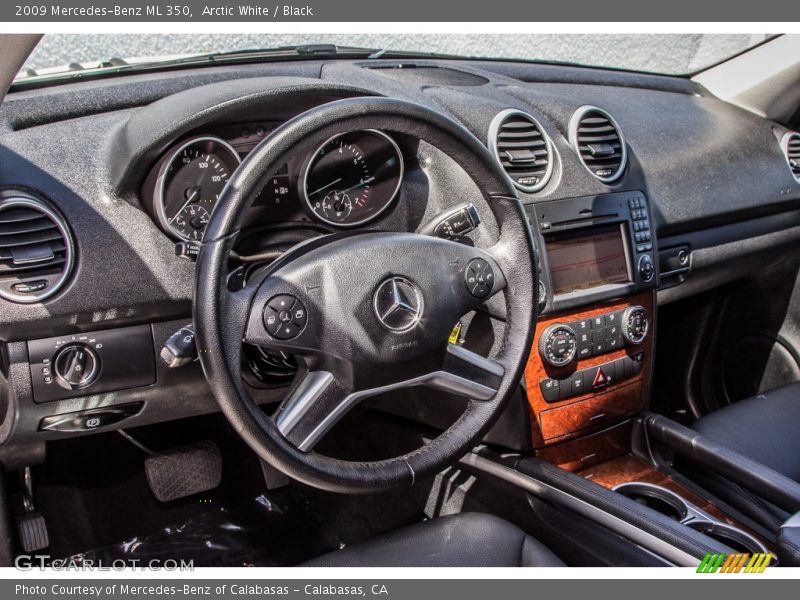 Arctic White / Black 2009 Mercedes-Benz ML 350