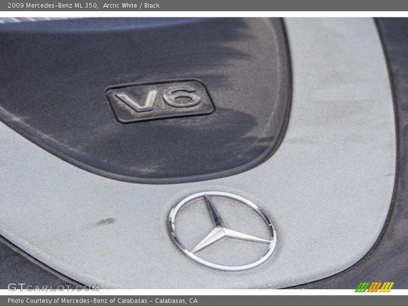Arctic White / Black 2009 Mercedes-Benz ML 350