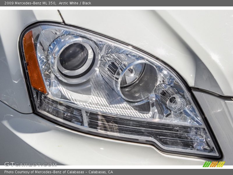Arctic White / Black 2009 Mercedes-Benz ML 350
