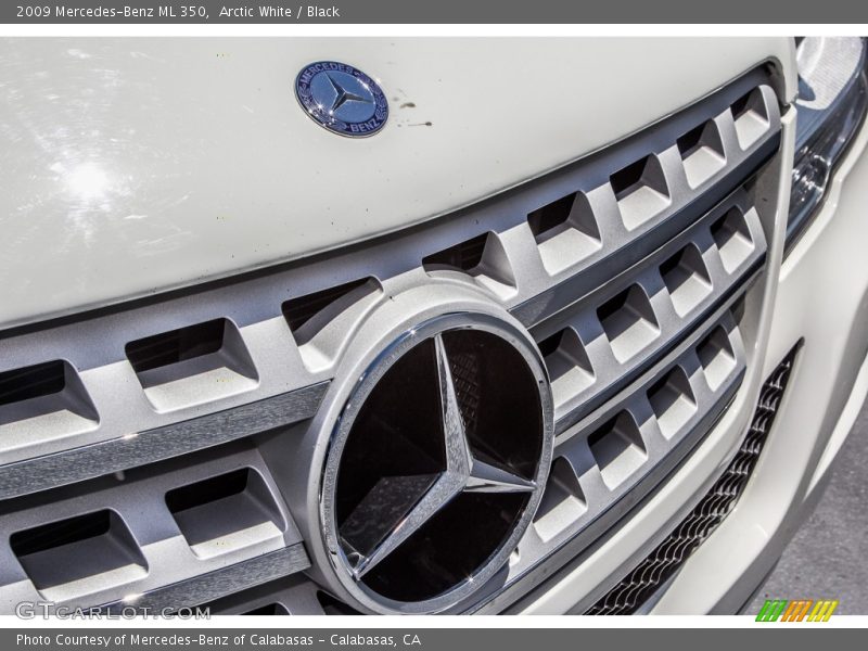 Arctic White / Black 2009 Mercedes-Benz ML 350