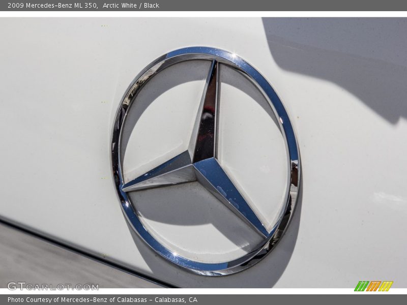 Arctic White / Black 2009 Mercedes-Benz ML 350
