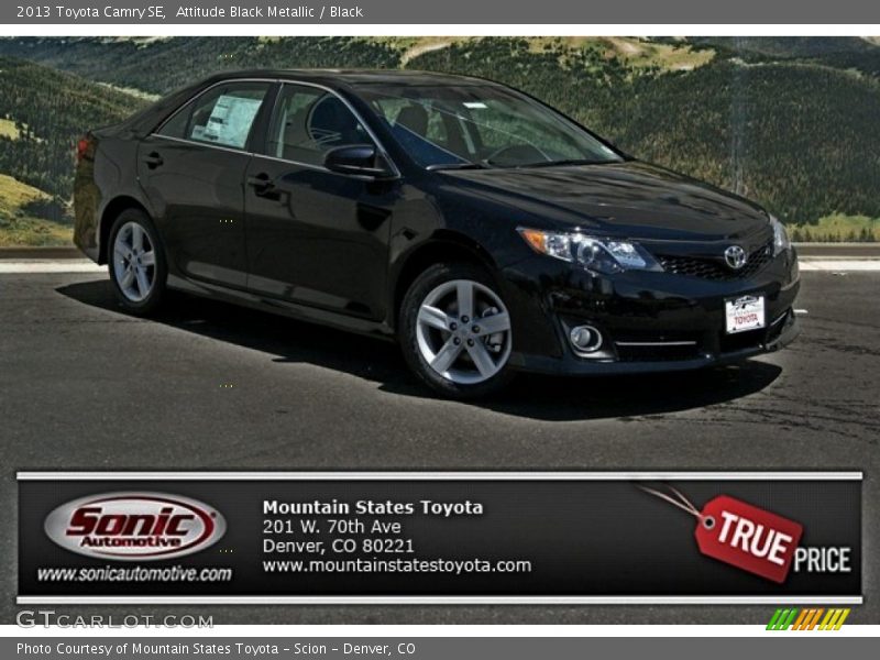 Attitude Black Metallic / Black 2013 Toyota Camry SE