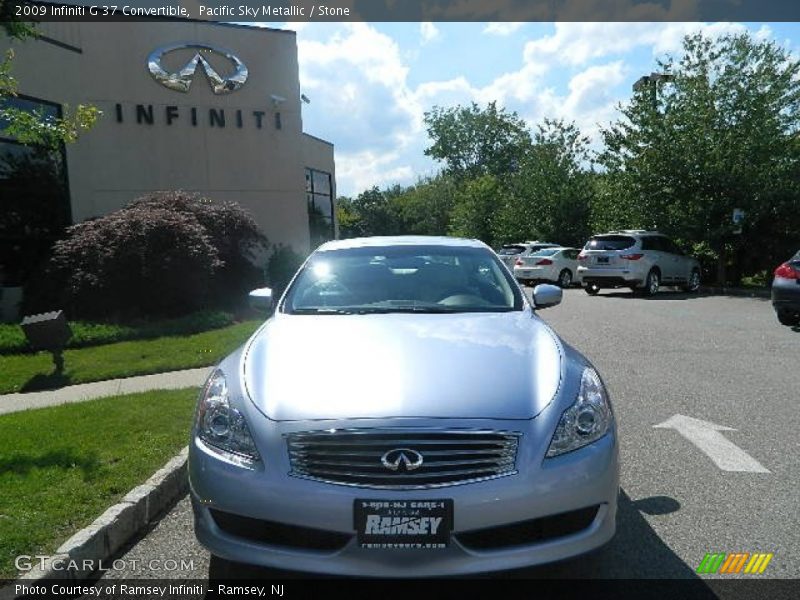 Pacific Sky Metallic / Stone 2009 Infiniti G 37 Convertible