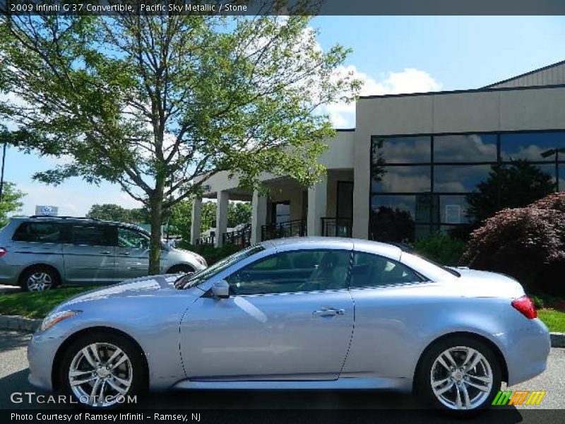 Pacific Sky Metallic / Stone 2009 Infiniti G 37 Convertible