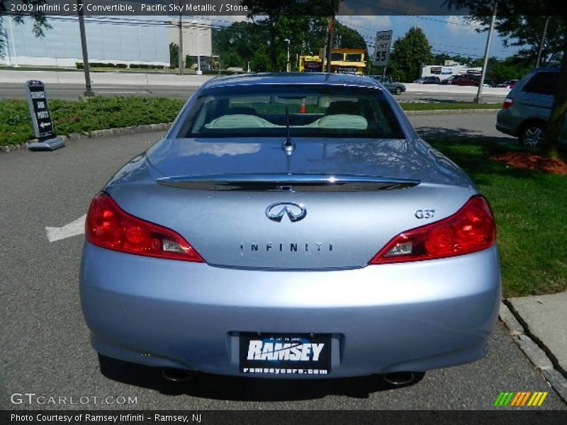 Pacific Sky Metallic / Stone 2009 Infiniti G 37 Convertible